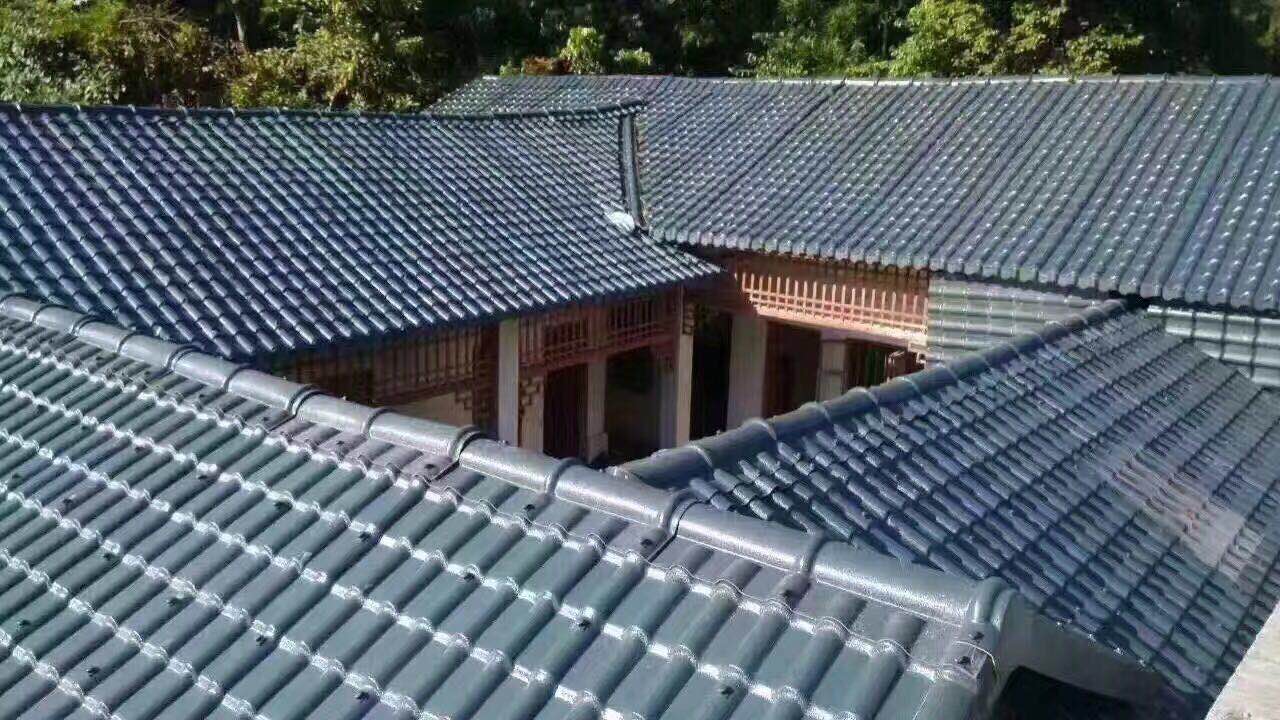 樹(shù)脂瓦工程案例